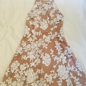 SOLD - Dress the Population,  white Sequins, LN